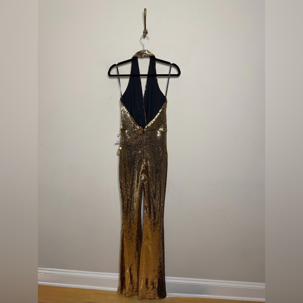 NADINE MERABI Tianna Gold Jumpsuit - Picture 14 of 16
